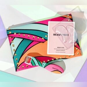 BeautyBio Facial Serum kit with clutch.